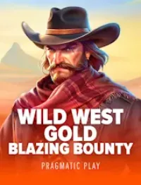 wild west gold blazing bounty slot logo
